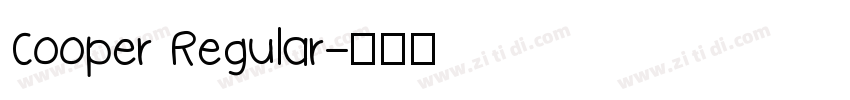 Cooper Regular字体转换
